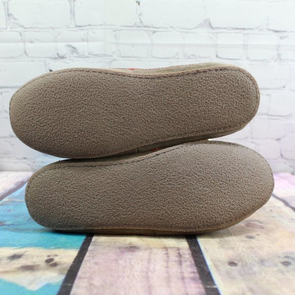 LL Bean Hearthside Brown Suede Fleece Lines Slippers Ballet Shoes 7 M - Picture 9 of 9